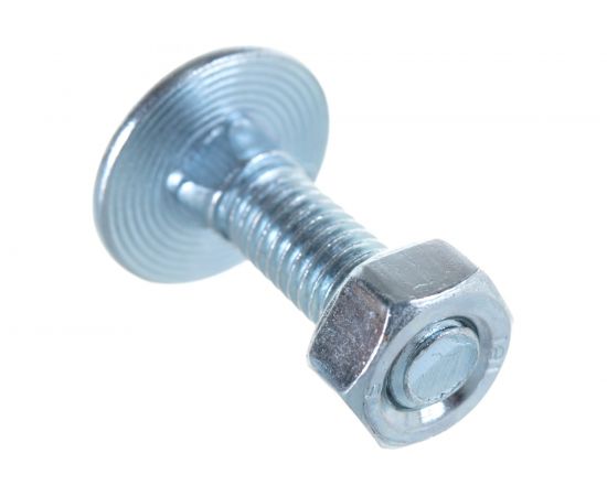 Болт с п.кр. гол. и кв.подголовком, с гайкой ЕВРОПАРТНЕР DIN603 Zn M6х20 10шт. 6 0520 1 – изображение 5
