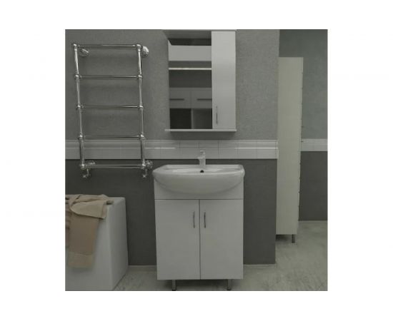 Напольная тумба с раковиной Orange Роса белый глянец Ro-60TUW+RA – изображение 6