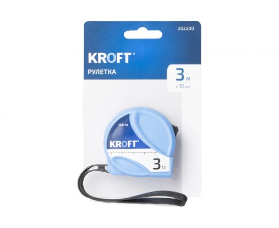 Пластиковая рулетка KROFT 3 м, 16 мм LM202200 – изображение 6