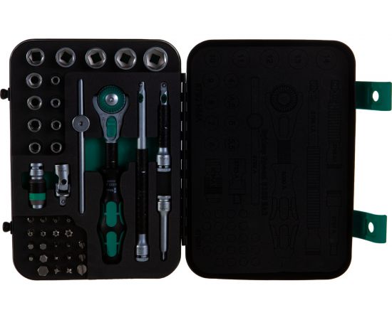 Набор трещоток Zyklop Speed WERA 8100 SA 2 1/4" с насадками 42 шт. 003533 – изображение 6