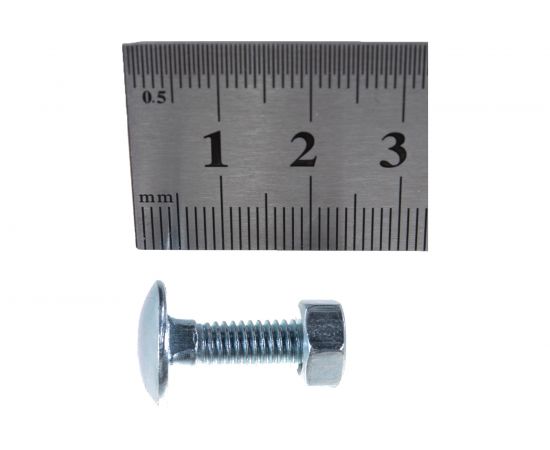 Болт с п.кр. гол. и кв.подголовком, с гайкой ЕВРОПАРТНЕР DIN603 Zn M6х20 10шт. 6 0520 1 – изображение 6