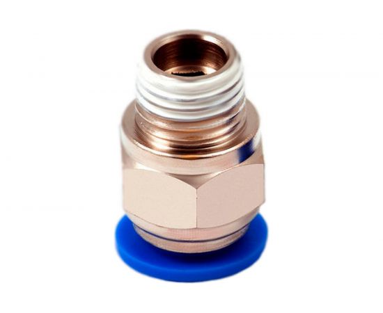 Фитинг цанговый прямой металлический 10 мм, F1/4"" Pegas pneumatic 5205 