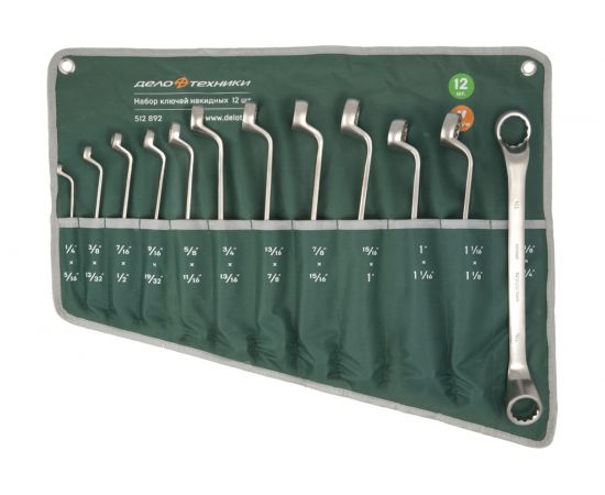 Набор накидных дюймовых ключей 12 шт. Дело Техники 512892 