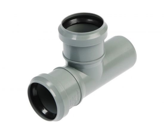 Тройник РемоКолор внутренняя канализация, серый, 50 мм 139-802 