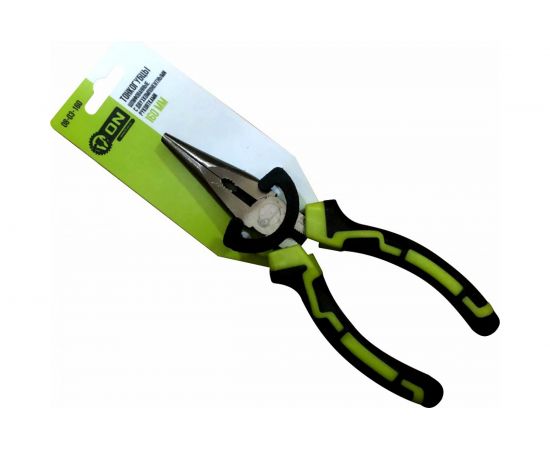 Тонкогубцы ON 160 мм, шлифованные, двухкомпонентная рукоятка 08-03-160 