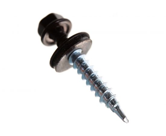 Кровельный саморез ГОСКРЕП 4.8х35 RAL 8017 коричневый шоколад, 250 шт., б.пл.конт. 1000 мл 2-0016700 