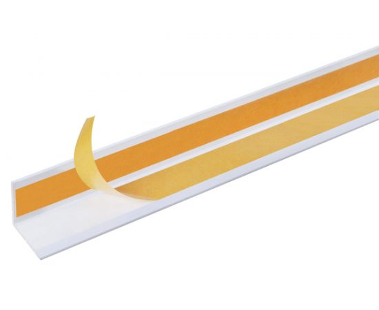 Самоклеящийся уголок GAH ALBERTS ПВХ, белый, 20х20х1х2600 мм 433437 