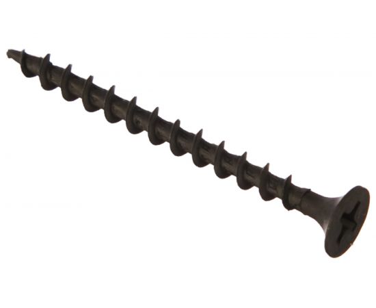 Саморез Качественный Крепеж 3,5х45 потай, крупная резьба, оксид 110 шт 0200367 КЧ 