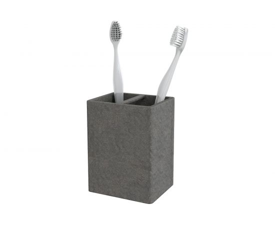 Настольный стакан для зубных щеток FORA STONE BLACK FOR-STN042BL 