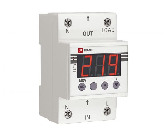 Реле напряжения с дисплеем EKF MRV, 63A PROxima MRV-63A 