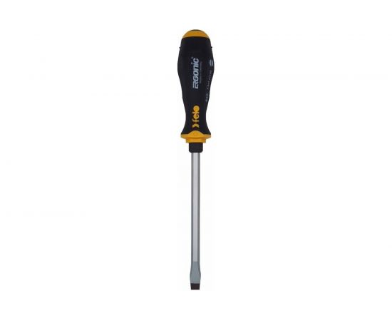 Плоская шлицевая ударная отвертка Felo Ergonic 9,0X1,6X150 45009040 