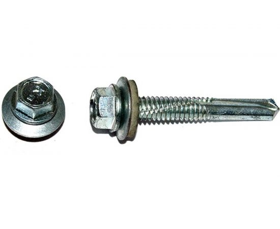 Кровельный саморез с увеличенным сверлом КРЕП-КОМП Kn 6,3х25, 25 шт. скд6325мф 