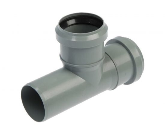 Тройник РемоКолор внутренняя канализация, серый, 50 мм 139-802 – изображение 2
