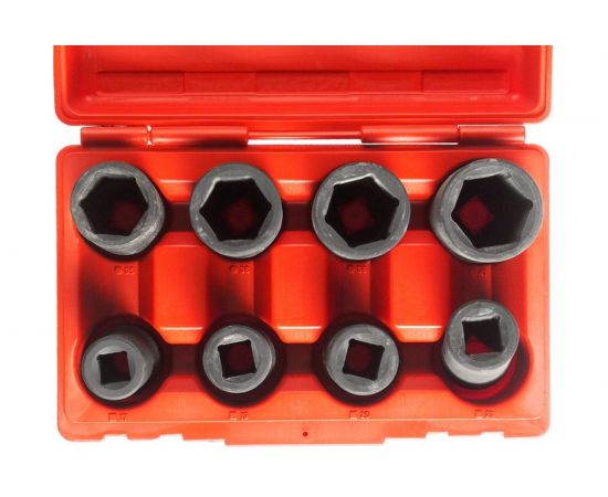 Набор ступичных торцевых головок 3/4" для грузовых автомобилей в кейсе 8шт JTC-J608B – изображение 2