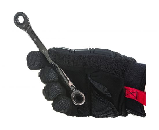 Накидной двусторонний ключ HORTZ 8х10 трещ. хромированный HOR 118850 – изображение 3