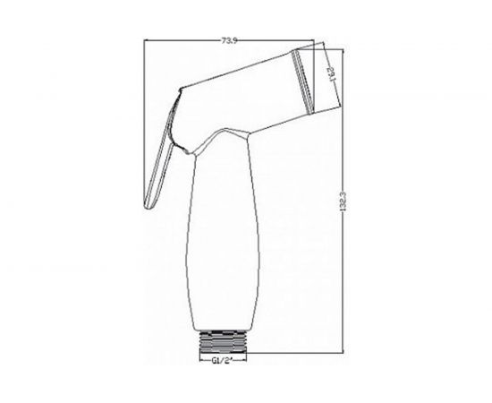 Смеситель для раковины с гигиенической лейкой Swedbe Olymp однорычажный 1860 – изображение 3