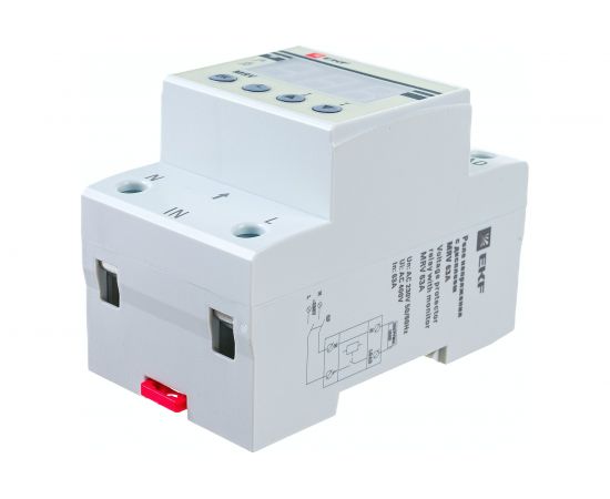 Реле напряжения с дисплеем EKF MRV, 63A PROxima MRV-63A – изображение 3