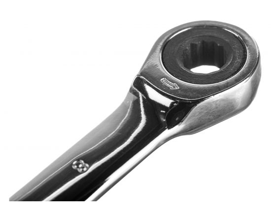 Накидной двусторонний ключ HORTZ 8х10 трещ. хромированный HOR 118850 – изображение 4