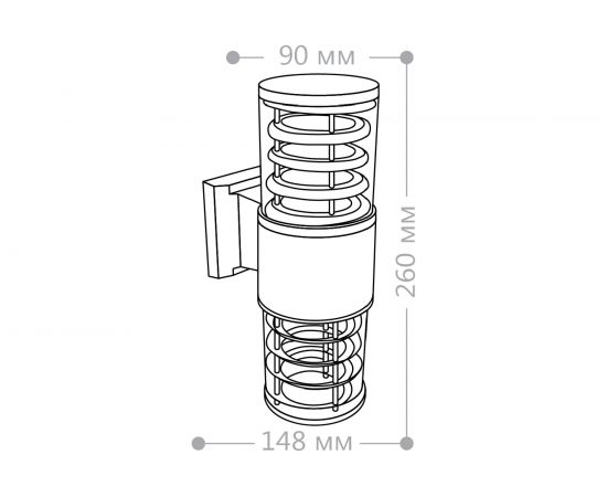 Садово-парковый светильник FERON DH0802 230V E27 черный 06298 – изображение 4
