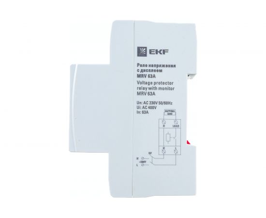 Реле напряжения с дисплеем EKF MRV, 63A PROxima MRV-63A – изображение 5