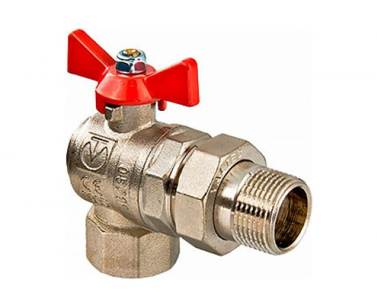 Угловой шаровой кран с накидной гайкой 3/4" Valtec VT.228.N.05 36924 