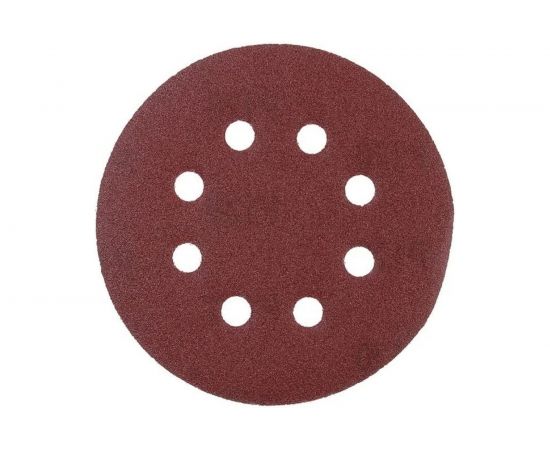 Диск абразивный на липучке 8 отверстий, 125 мм, Р120, 100 шт Strong СТУ-20100120 