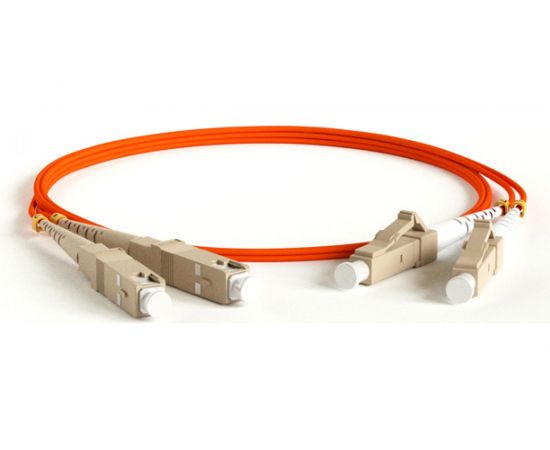 Патч-корд Hyperline FC-D2-50-LC/PR-SC/PR-H-3M-LSZH-OR волоконно-оптический (шнур) MM 50/125 28386 