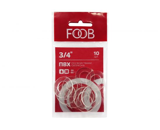 Набор прокладок ПВХ со свойствами силикона FOOB 3/4, 10 шт. F20.42.10 00-00002547 
