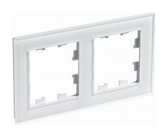 Рамка Schneider Electric AtlasDesign NATURE стекло белый 2-ая ATN320102 