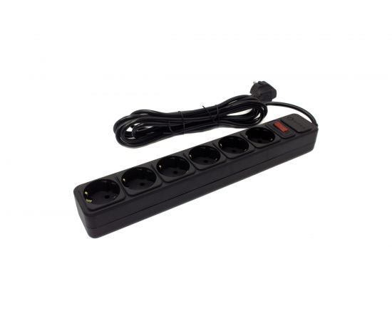 Сетевой фильтр 5bites 3 м, 6 розеток, черный SP6B-130 