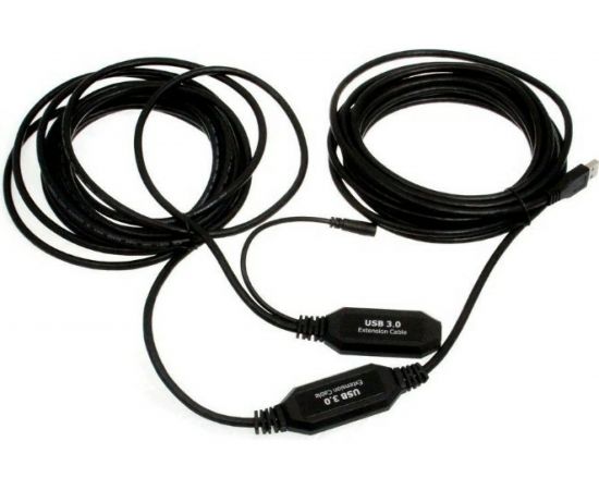 Удлинительный активный кабель-адаптер VCOM CU827 USB 3.0-repeater, Am-Af, 10м CU827-10M 