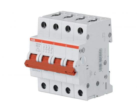 Рубильник ABB 4 полюса SD204/32 рычаг красный 2CDD284101R0032 
