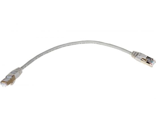 Коммутационный шнур NIKOMAX F/UTP 4 пары, серый, 0,3м NMC-PC4SD55B-003-C-GY 