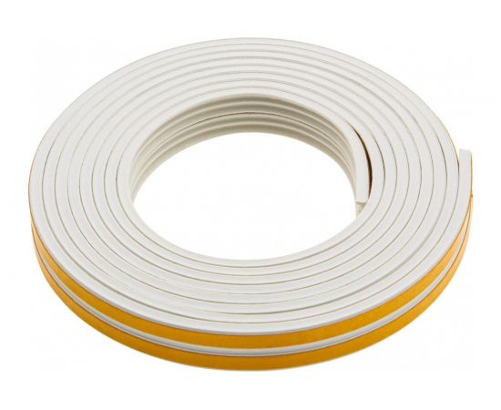 Резиновый уплотнитель СИБРТЕХ (6 м; профиль E; белый) 88917 