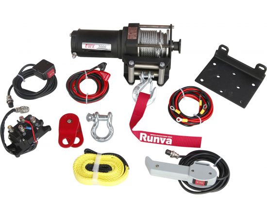 Электрическая лебёдка RUNVA 12V 3000A lbs 1361 кг EWX3000A – изображение 2