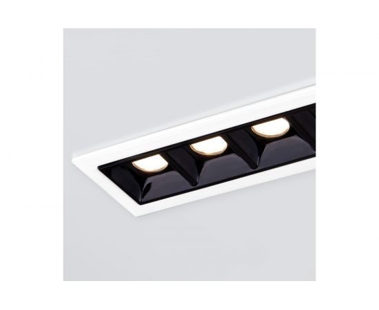 Встраиваемый светильник Elektrostandard 9921 LED 10W 4200K белый черный a052480 – изображение 2