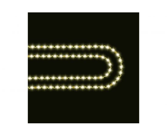 Светодиодная лента Apeyron 24В, 8Вт/м, smd2835, 60д/м, IP20, 700Лм/м, подложка S-типа 6мм, 5м, теплый белый 00-349 – изображение 2