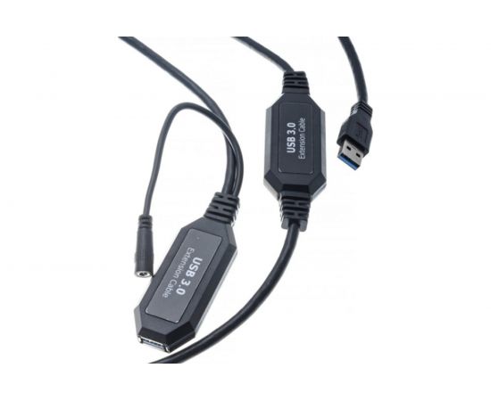 Удлинительный активный кабель-адаптер VCOM CU827 USB 3.0-repeater, Am-Af, 10м CU827-10M – изображение 2