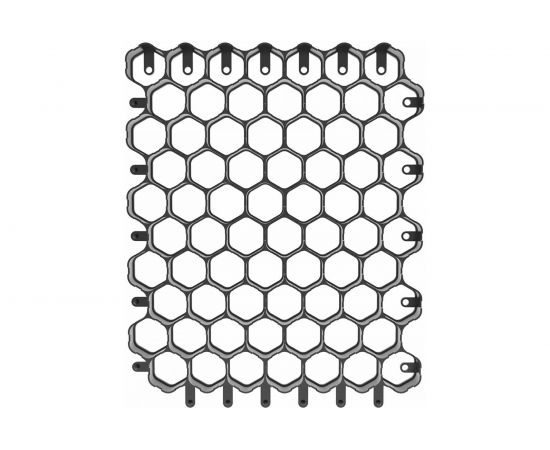 Газонная решетка Gidrolica 600х600х40 мм, пластиковая, черная 606 – изображение 2