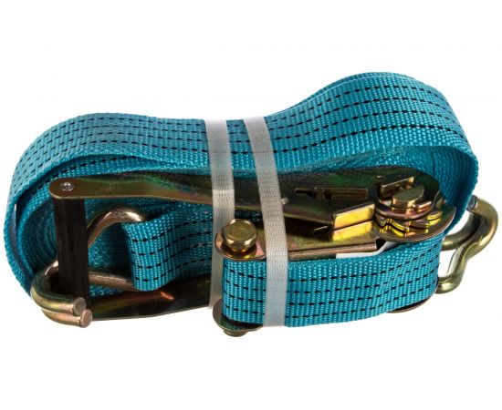 Стяжка для груза с храповиком 4500кг, лента 12м х 50мм MEGAPOWER M-73412 – изображение 2