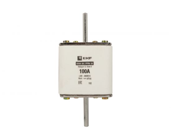 Плавкая вставка EKF ППН-39 630/100А габарит 3 PROxima fus-39/630/100 – изображение 2