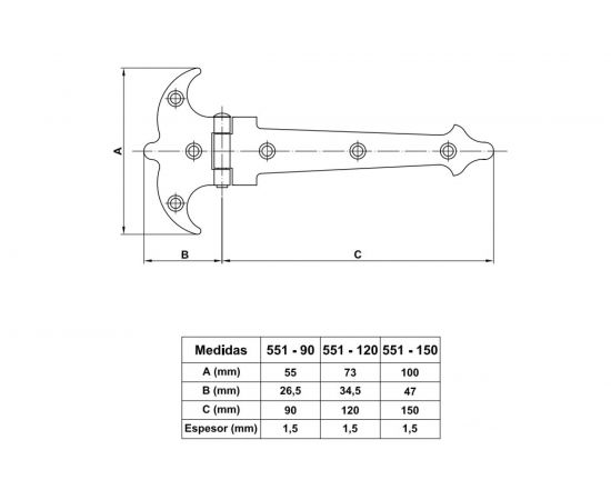Фигурная петля Amig покрытие антик 19177 – изображение 2