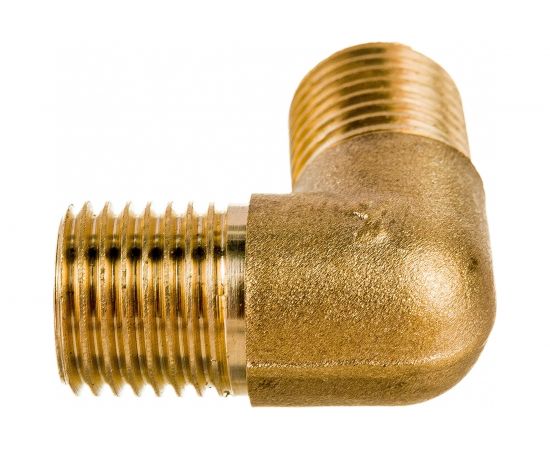 Уголок латунь резьба наружная 1/4" для компрессора Pegas pneumatic 4309 – изображение 3