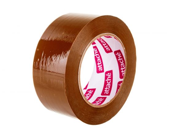 Упаковочная клейкая лента Attache 48 мм х 132 м, 45 мкм, коричневая 107248 – изображение 3