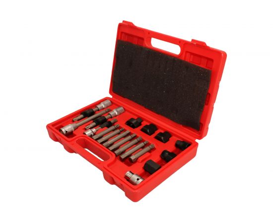 Съемник шкива генератора 18 предметов, полный набор AE&T TA-A1087 – изображение 3