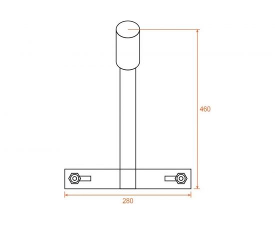 Приставной кронштейн для консольного светильника Wolta К1П-0,3-0,35-1-0,12x0,6-С – изображение 3