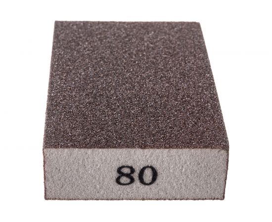 Губка шлифовальная 100x70x25 мм, P80, 1 шт Orientcraft SS1007025080 – изображение 4