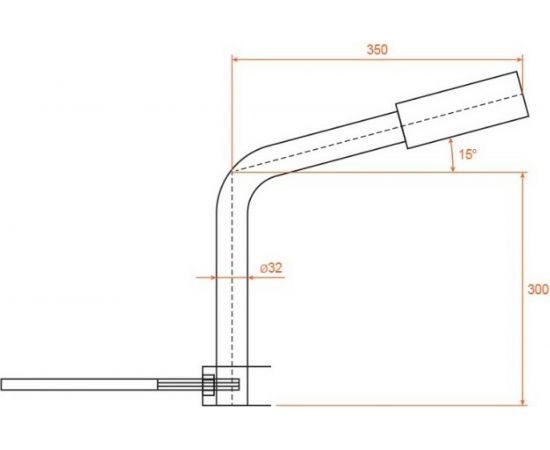 Приставной кронштейн для консольного светильника Wolta К1П-0,3-0,35-1-0,12x0,6-С – изображение 4