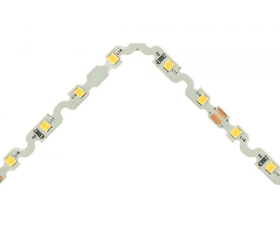 Светодиодная лента Apeyron 24В, 8Вт/м, smd2835, 60д/м, IP20, 700Лм/м, подложка S-типа 6мм, 5м, теплый белый 00-349 – изображение 4