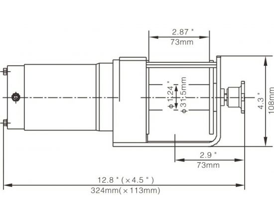 Электрическая лебёдка RUNVA 12V 3000A lbs 1361 кг EWX3000A – изображение 4